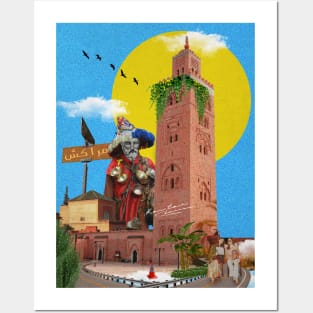 Marrakech red city morocco Posters and Art